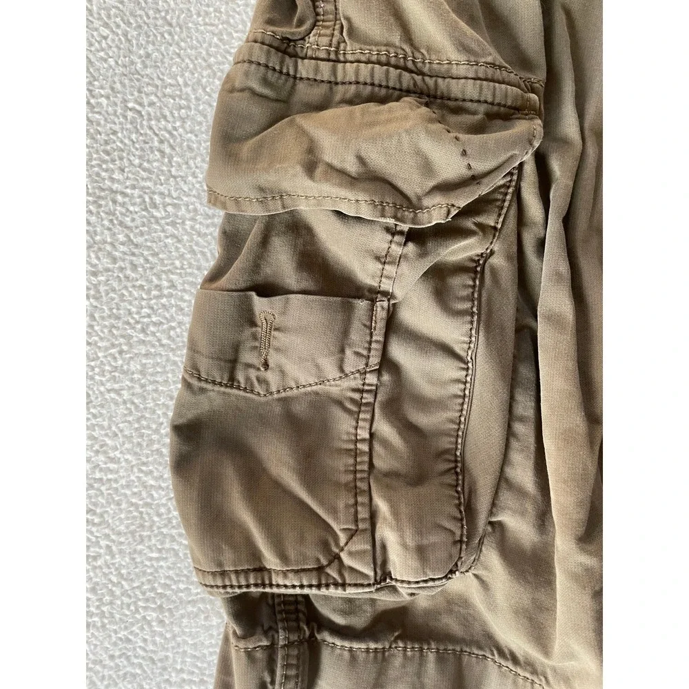 Lucky‎ Brand Mens 40 Cargo Shorts Brown Outdoor Utility Cotton Casual